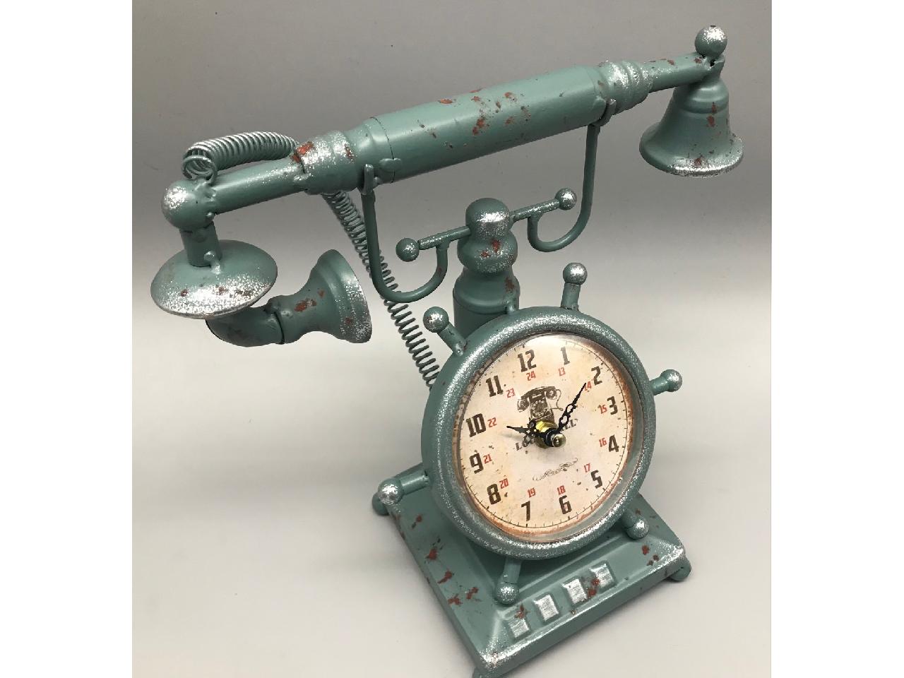 Iron Clock - Old Telephone
