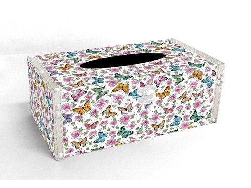 Sparkle Tissue Box Holder - Butterflies