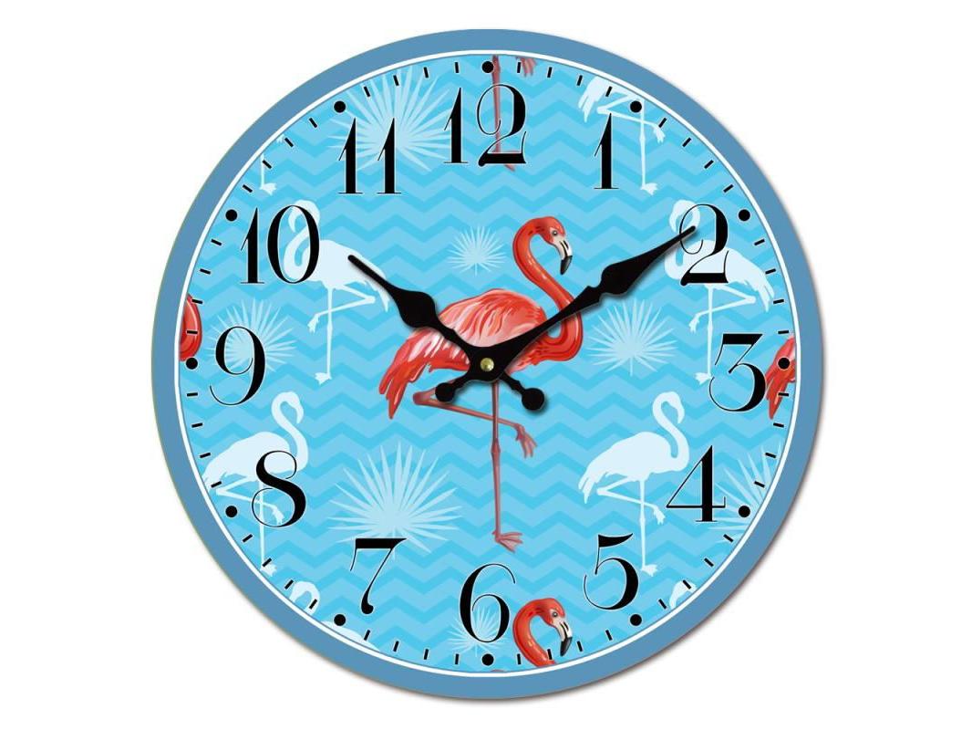 Wall Clock - Flamingo